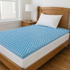 Colchón Cascarón Azul 8cm - en cama
